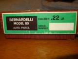 BERNARDELLI MODEL 80
22 L.R. WITH BOX AND PAPERS - 5 of 11