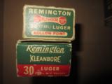 Remington 30caliber Luger ((2)) Boxes - 1 of 2