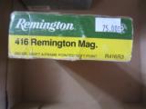 Remington 416 Mag one box only - 1 of 2