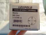 Leupold MARK AR MOD - 1
3 - 9 x 40mm - New Box - 1 of 7