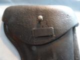 1915 Black Leather Luger Holster made in Hannover Germany - 3 of 18