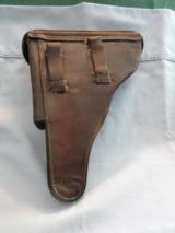 1915 Black Leather Luger Holster made in Hannover Germany - 2 of 18
