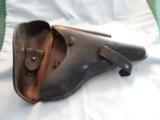 1915 Black Leather Luger Holster made in Hannover Germany - 11 of 18