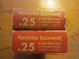 REMINGTON VINTAGE 25 REM AMMO TWO BOXES - 2 of 2