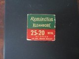 REMINGTON KLEANBORE 25-20 HI SPEED 60 GRAIN - 1 of 2