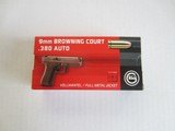 GECO 380/9MM BROWNING CORTZ 95 GRAIN FMJ 50 ROUND BOX - 1 of 2