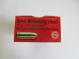 GECO 380/9MM BROWNING CORTZ 95 GRAIN FMJ 50 ROUND BOX - 2 of 2