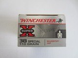 WINCHESTER
SUPER X 38 SPECIAL 110 GR SILVERTIP JHP - 2 of 2