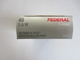 FEDERAL CLASSIC 40 CAL S&W 180 GR
JHP - 2 of 2