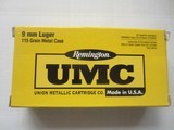 UMC 9mm 115 gr FMJ 50 rounds per box Five availible - 1 of 2