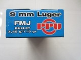 PPU 9MM 115 GRAIN FMC 2 AVALIBLE - 2 of 2