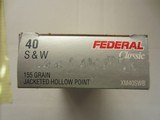 FEDERAL S&W 40 Caliber 155GR JHP - 2 of 2