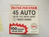 WINCHESTER 45ACP 100 ROUNDS PER BOX - 2 of 2