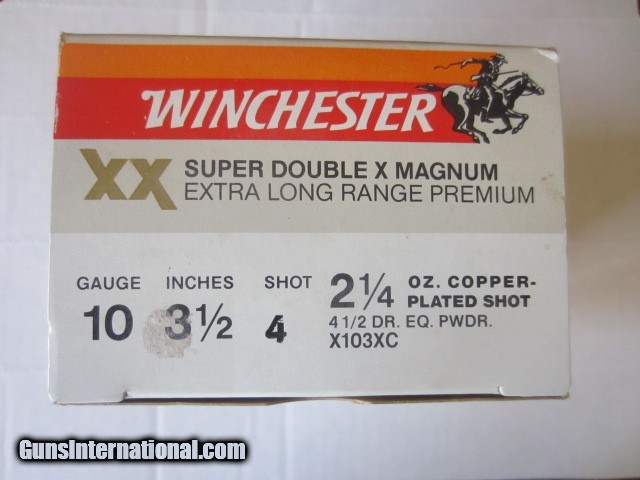 WINCHESTER SUPER DOUBLE XX 10GA COPPER PLATED