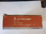 HANSEN CARTRIDGE COMPANY8MM MAUSER 198 GR FMJ - 1 of 1