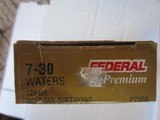 FEDERAL PREMIUM 7-30 WATERS 120 GR B.T.
4 BOXES AVAILIBLE - 1 of 1