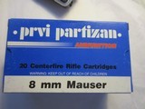 PRVI PARTIZAN 8MM MAUSER 196 GRAIN S.P. - 1 of 2