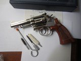 SMITH & WESSON MODEL 19-4 NICKEL W/BOX - 1 of 11
