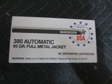 IN STOCK WINCHESTER BRAND 380 ACP 50 TO A BOX PRICE $50.00 - 1 of 2