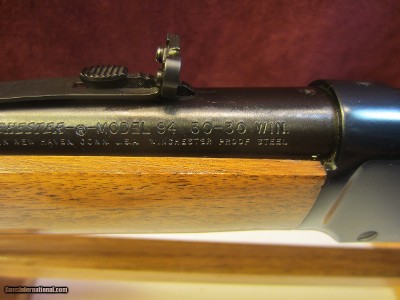WINCHESTER MODEL 94 CALIBER 30-30 POST 64 LIKE NEW NO BOX OR PAPERS - Image 10 of 12