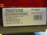TRADITIONS IMPORT MODEL 1860 ARMY REVOLVER 44 CALIBER R.B NEW IN BOX - 5 of 5