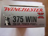 WINCHESTER 375 BIG BORE BOX OF 20 ROUNDS - 1 of 2