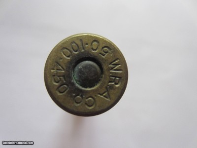 ORIGINAL WINCHESTER FACTORY LOAD OF WCF 50-100-450