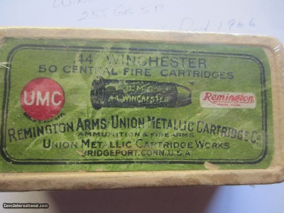 WINCHESTER 44 BLACK POWDER UMC MANUFACTURE