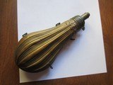 POWDER FLASK ALL BRASS - 1 of 2