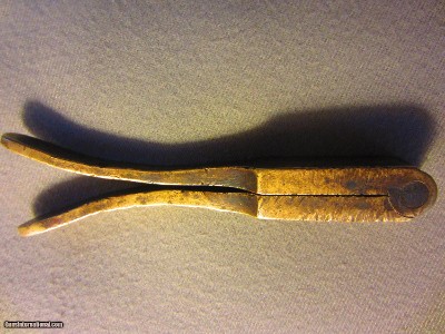 ANTIQUE BULLET MOLD BRASS SMALL CALIBER