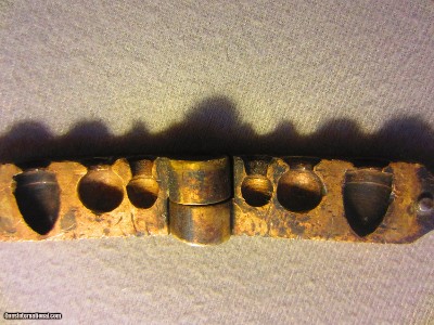 ANTIQUE BULLET MOLD BRASS SMALL CALIBER - Image 2 of 2