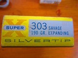 WESTERN SUPER X 303 SAVAGE
190 GRAIN SILVER TIP
BOX OF 20 ROUNDS - 1 of 1