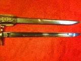 JAP MODEL 30 BAYONET WITH LEATHER FROG AND BLUED BLADE - 6 of 10