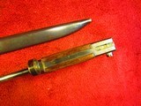 JAP MODEL 30 BAYONET WITH LEATHER FROG AND BLUED BLADE - 8 of 10