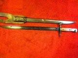 JAP MODEL 30 BAYONET WITH LEATHER FROG AND BLUED BLADE - 7 of 10