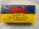 WINCHESTER SUPER X LOADED FACTORY25-35 AMMO BOX OF 20 ROUNDS - 1 of 1