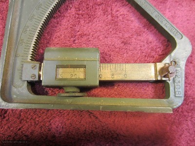 CLINOMETER MACHINE GUN M1917 EXACT LEVEL HIGH BRIDGE N.J. 1943 MARKED - Image 5 of 6