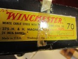 WINCHESTER POST 64 MODEL 70 375 H&H NEW IN BOX - 15 of 19