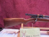 WINCHESTER MODEL 43 CALIBER 218 BEE SERIAL #1765A WITH SCOPE - 2 of 9