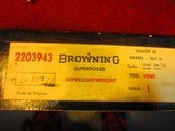 BROWNING SUPERLIGHT 20GA NEW IN BOX WITH ALL PAPERS. - 8 of 8