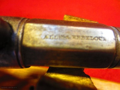 ANTIQUE ALLEN & WHEELOCK PERCUSIONWITH IVORY GRIPS - Image 3 of 7