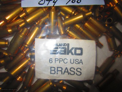 SAKO 6PPC USA UNPRIMED BRASS 100 COUNT