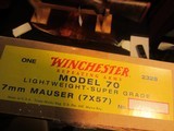 WINCHESTER MODEL 70 SUPER GRADE POST 64 MODEL CALIBER 7X57 NEW IN BOX - 11 of 11