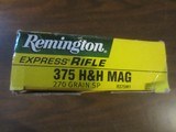 Remington 375 H&H Magnum Factory Loaded 270 Grain - 2 of 2