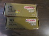 Federal 375 H&H Magnum Premium Safari Factory Loaded - 1 of 1