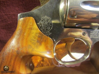 SMITH & WESSON MODEL 28-2 CALIBER 357 MAG NICKEL - Image 5 of 10