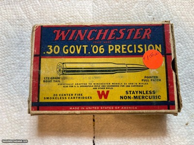Antique Ammo Winchester .30 Govt '06 Precision Factory Loaded - Image 4 of 4