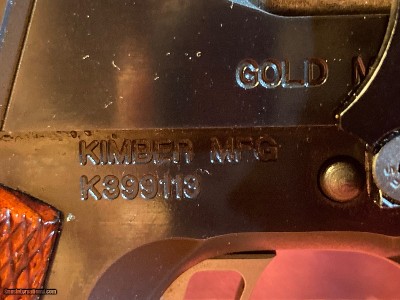 Kimber .45 Gold Match ll 1911 - Image 10 of 14