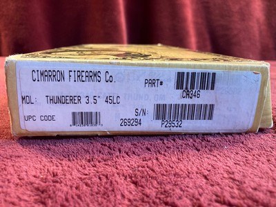 Cimarron arms model Thunder Caliber 45 L.C. barrel 3.5 Inch - Image 3 of 18
