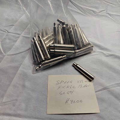 SPEER NICKEL PLATED 338 WIN60 PER BAG - Image 2 of 4